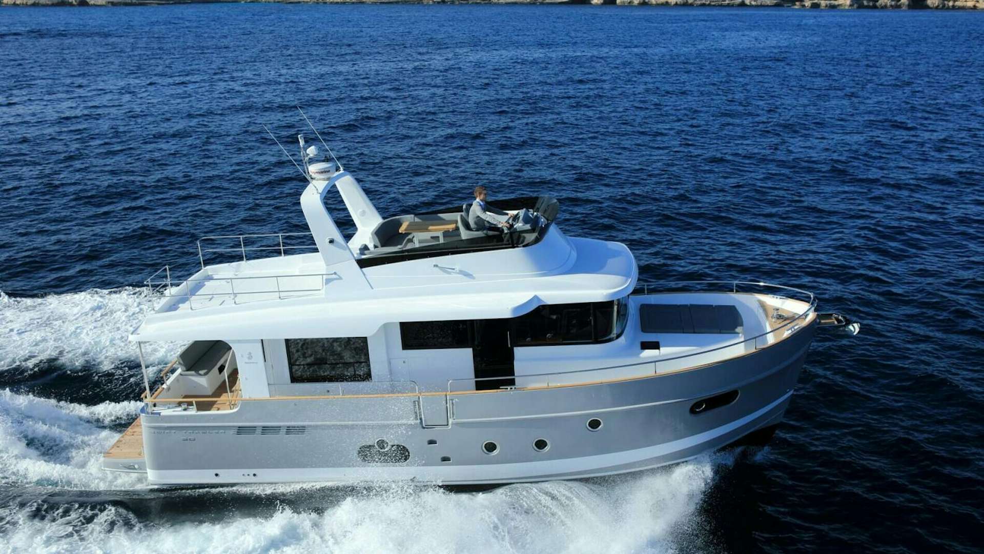 a boat on the water aboard SEA BEAR Yacht for Sale