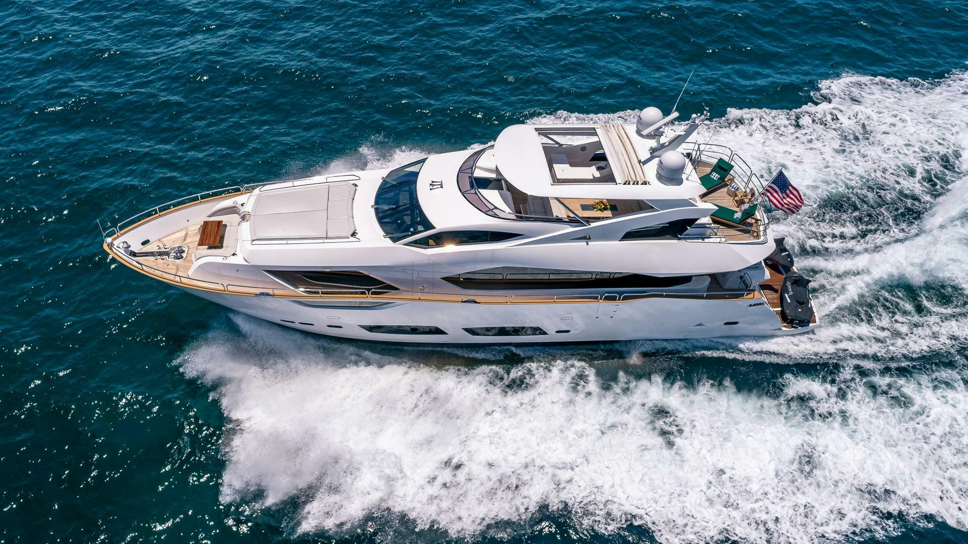 a boat on the water aboard MIRRACLE Yacht for Sale