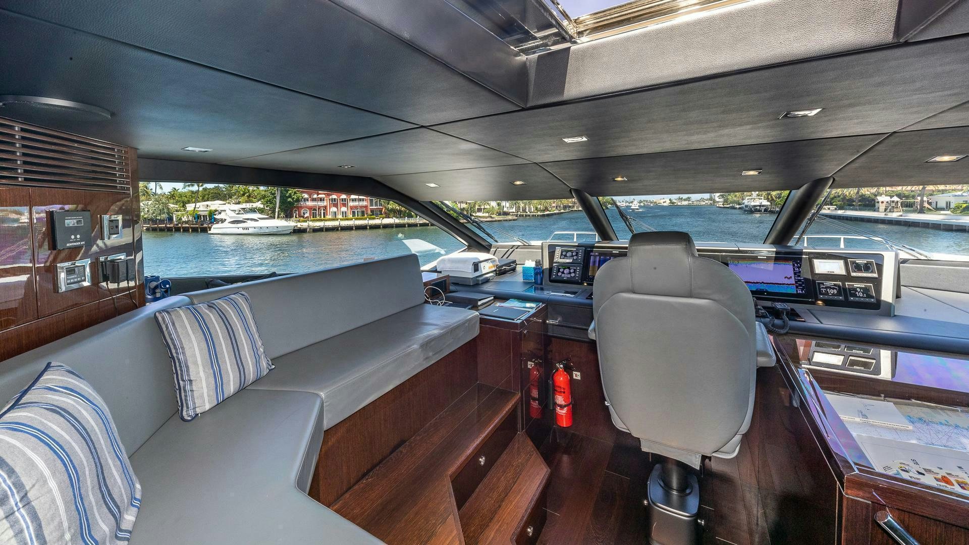 inside of a boat aboard MIRRACLE Yacht for Sale