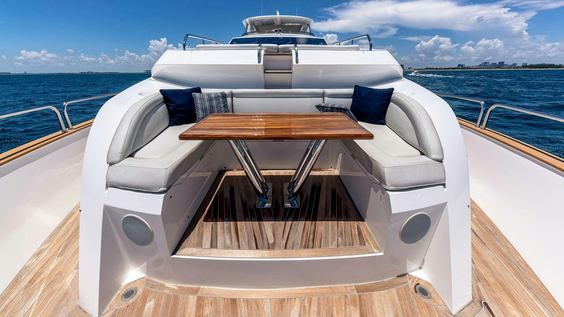 a boat on the water aboard MIRRACLE Yacht for Sale