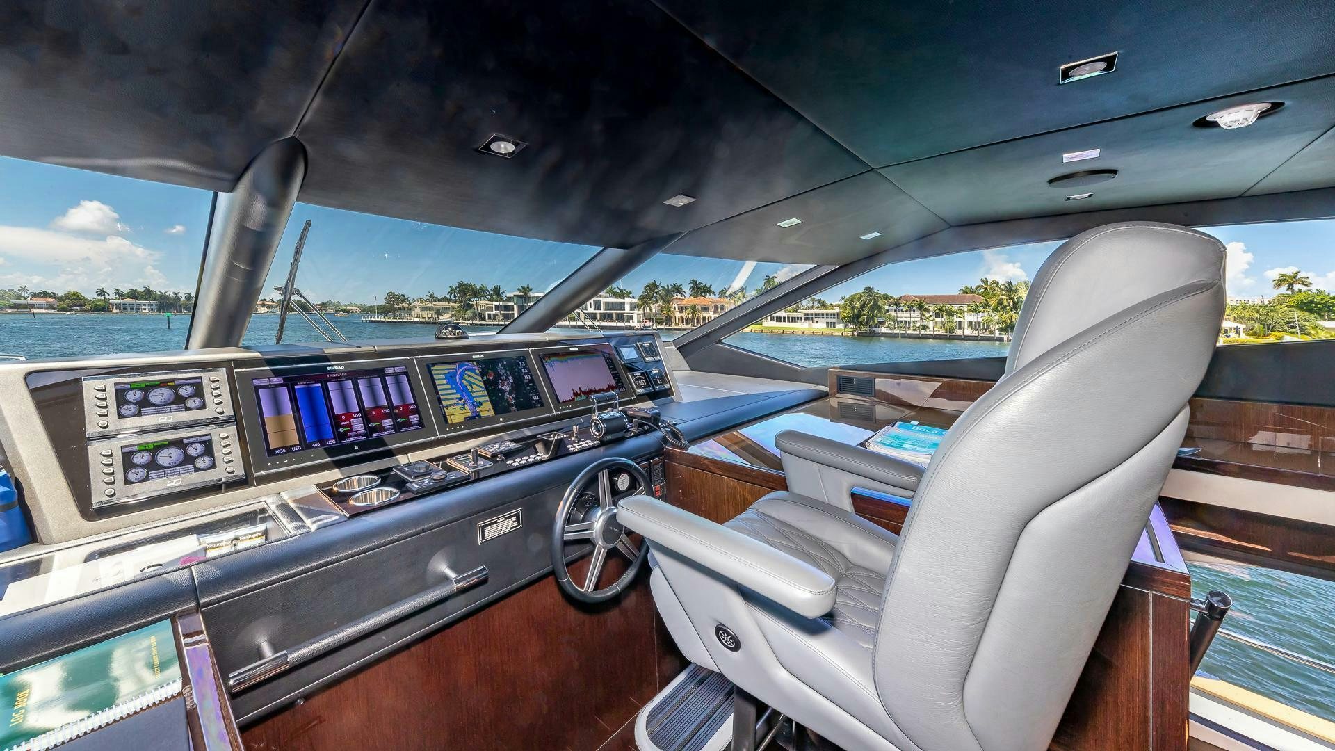 inside of a boat aboard MIRRACLE Yacht for Sale