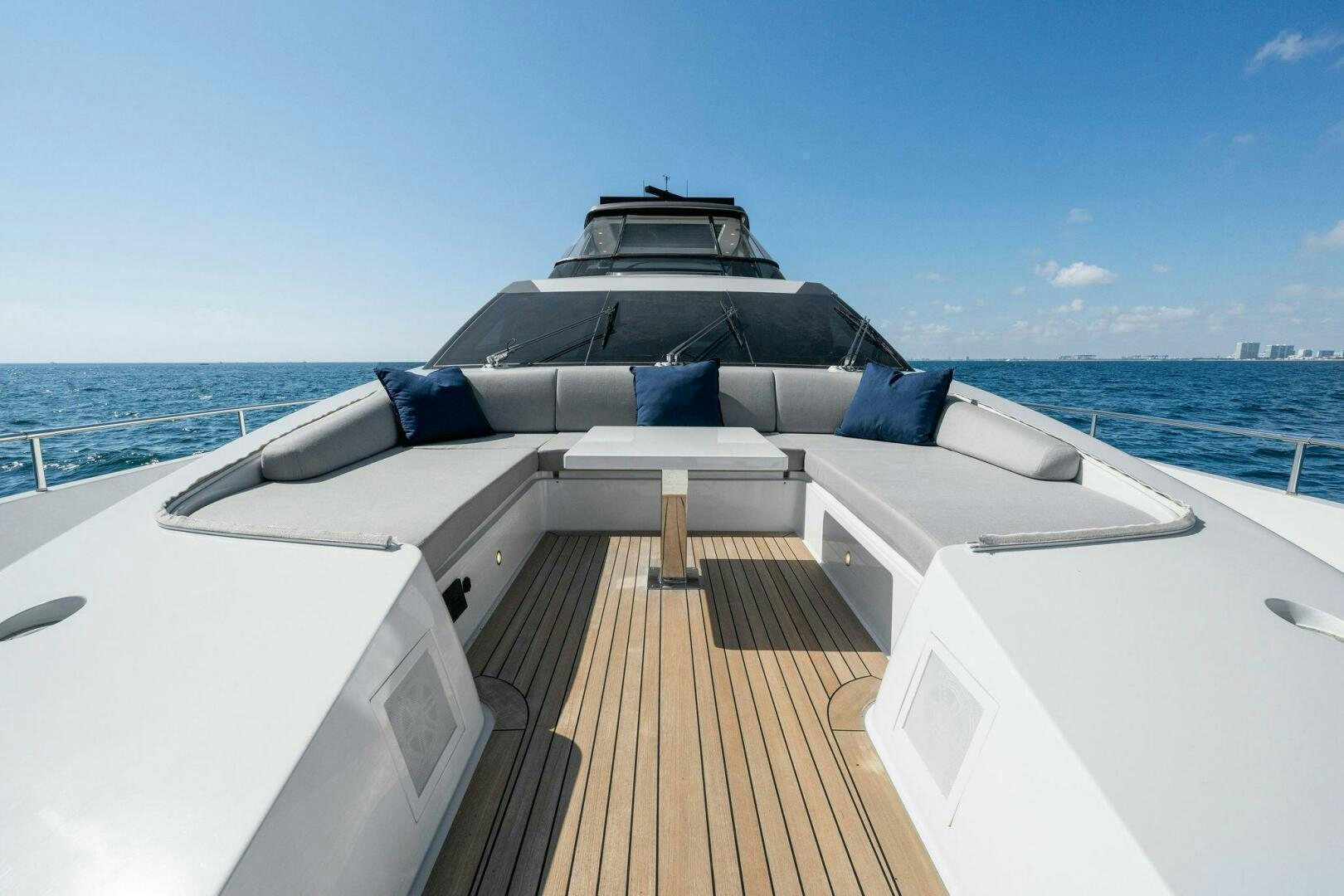 a boat on a deck aboard SORI SAN LORENZO Yacht for Sale