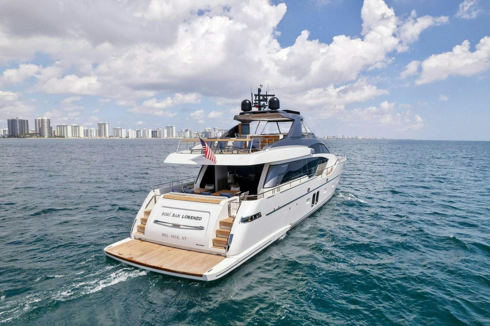 a boat on the water aboard SORI SAN LORENZO Yacht for Sale
