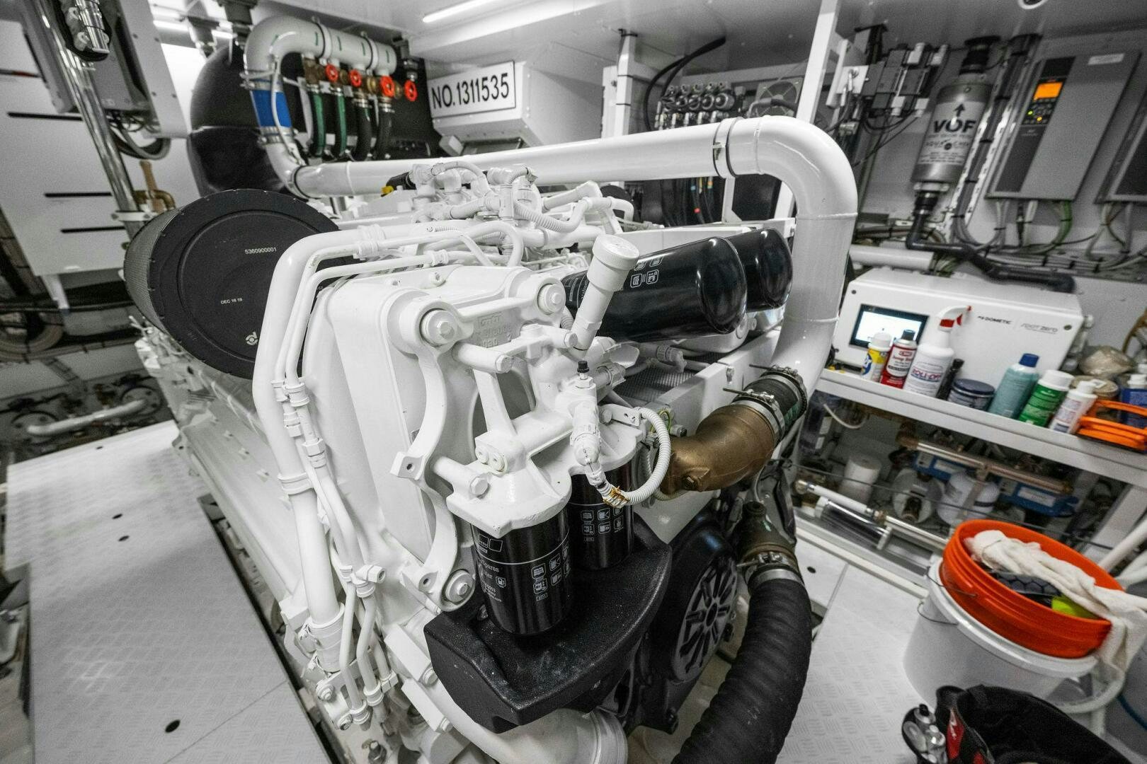 a machine in a factory aboard SORI SAN LORENZO Yacht for Sale