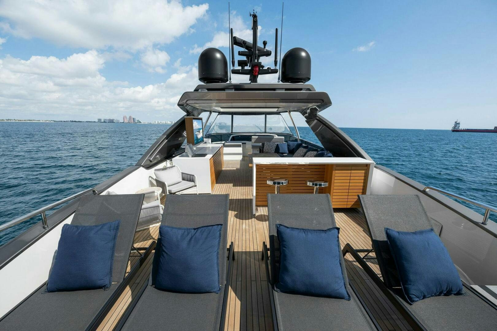 a boat on the water aboard SORI SAN LORENZO Yacht for Sale