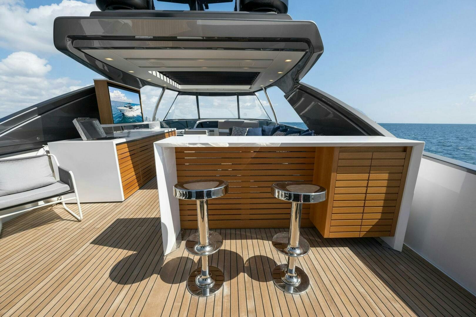 a boat on the water aboard SORI SAN LORENZO Yacht for Sale