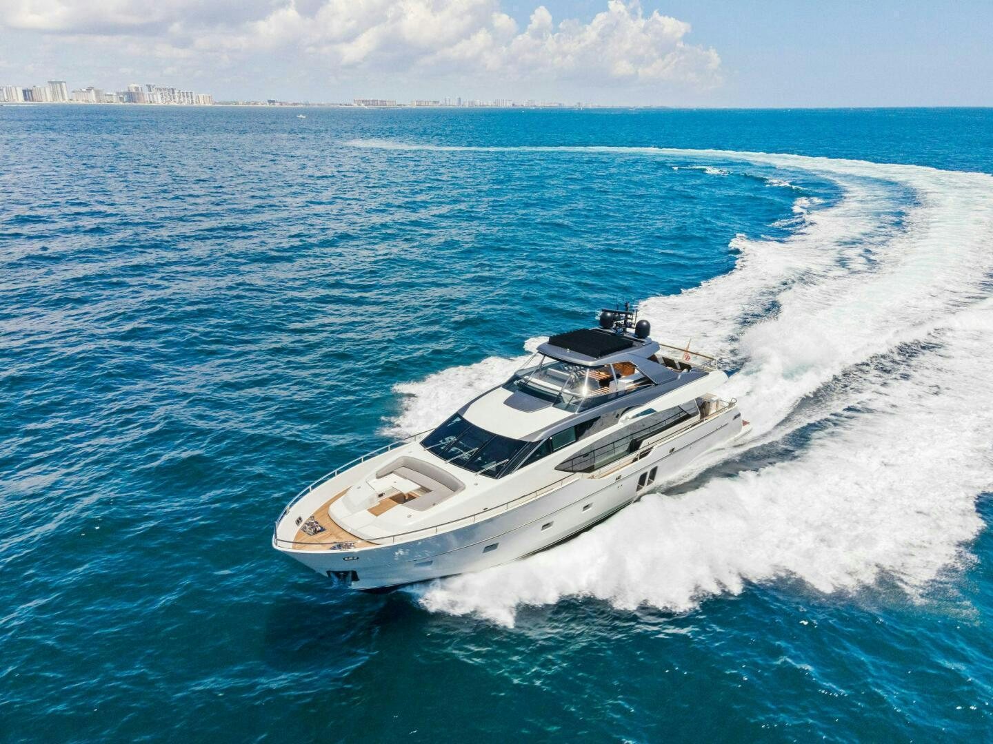 a boat on the water aboard SORI SAN LORENZO Yacht for Sale