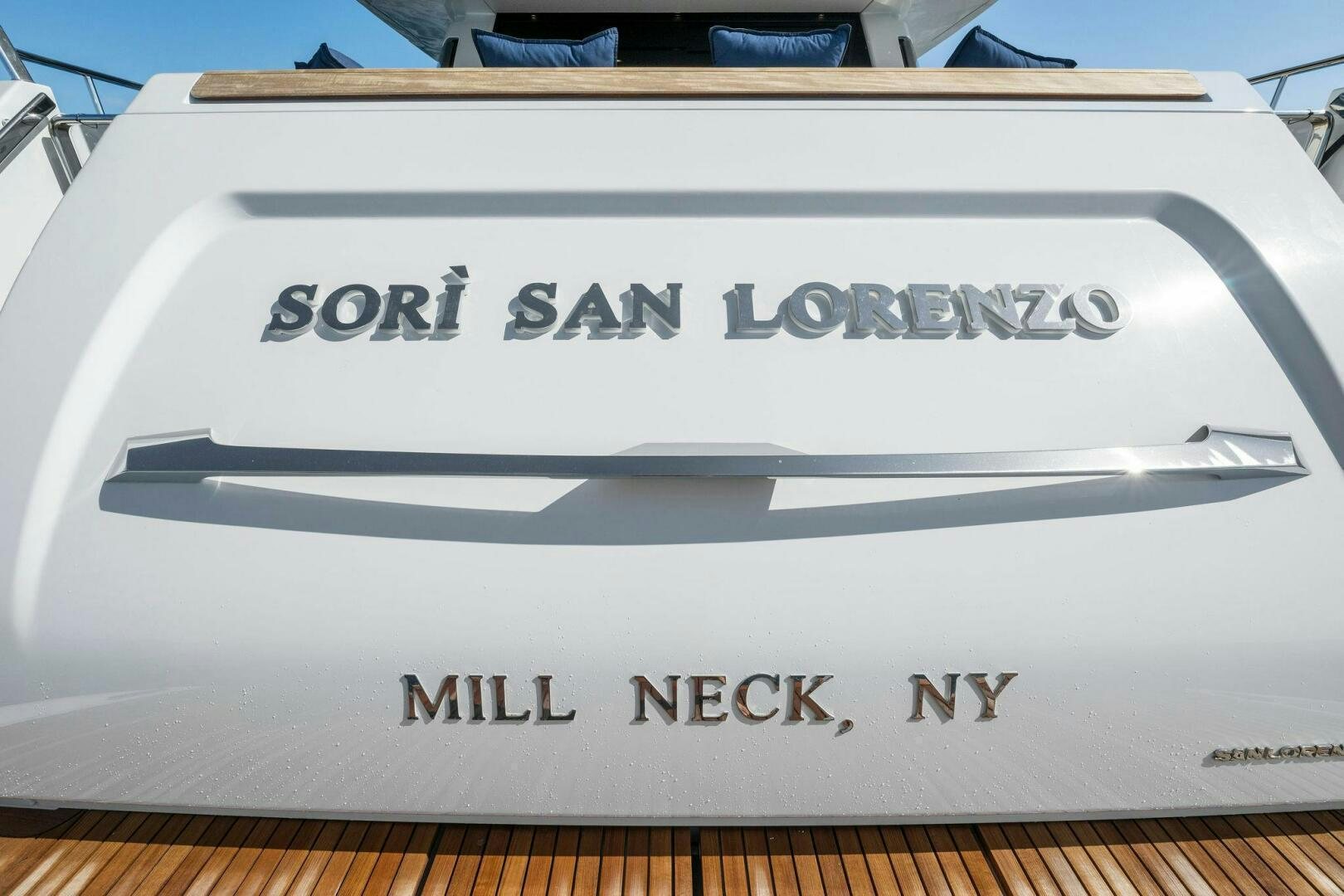 text, website aboard SORI SAN LORENZO Yacht for Sale