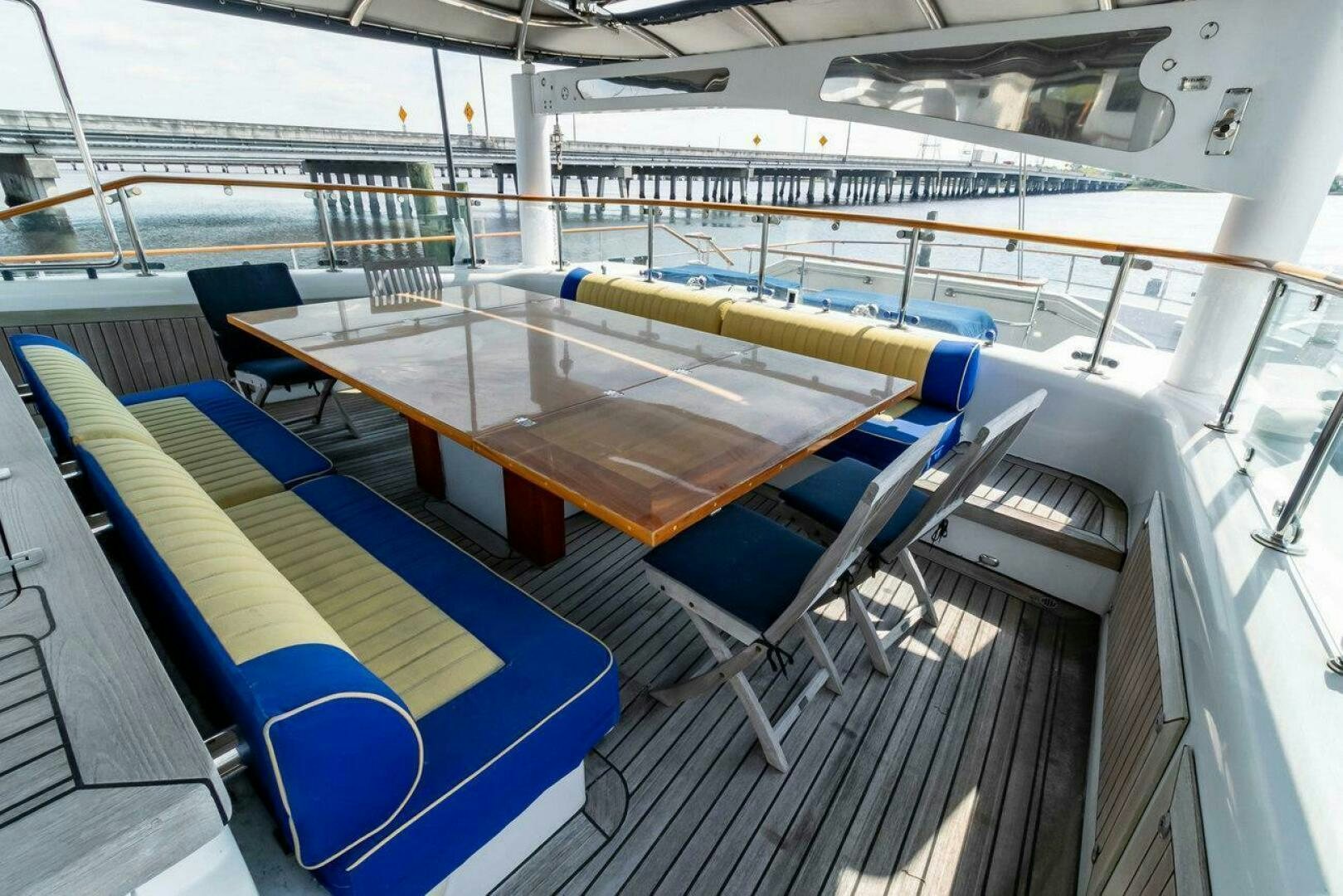 a large room with a pool table aboard MITSEAAH Yacht for Sale