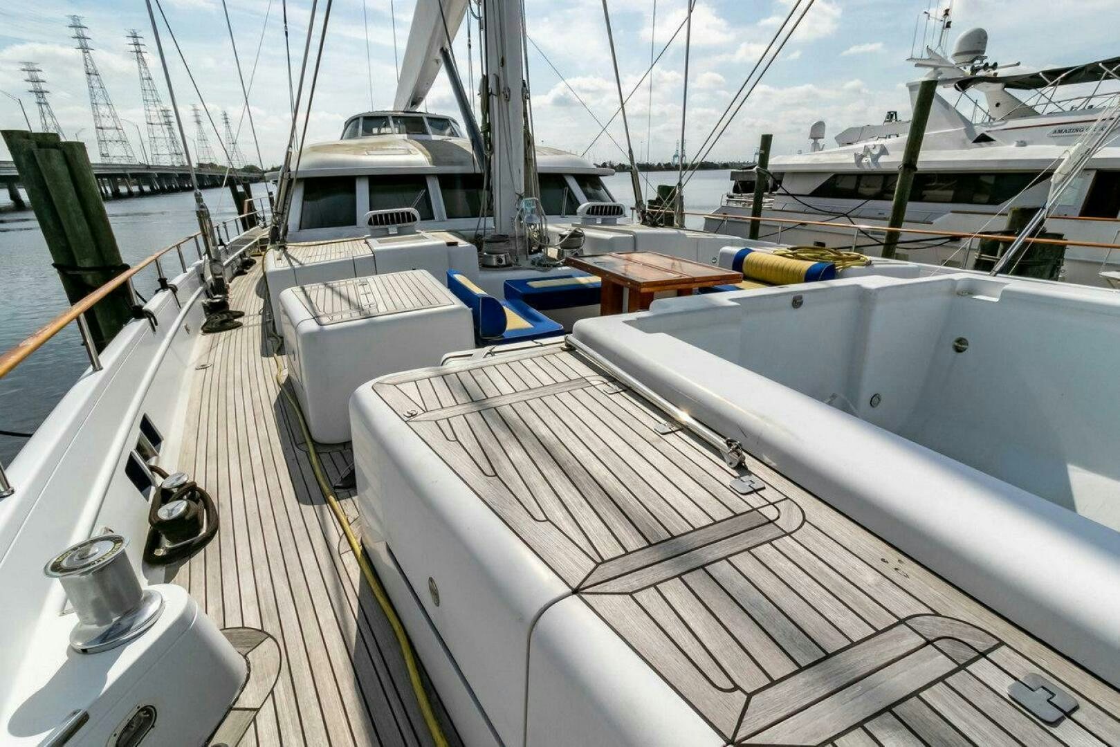 a deck of a boat aboard MITSEAAH Yacht for Sale