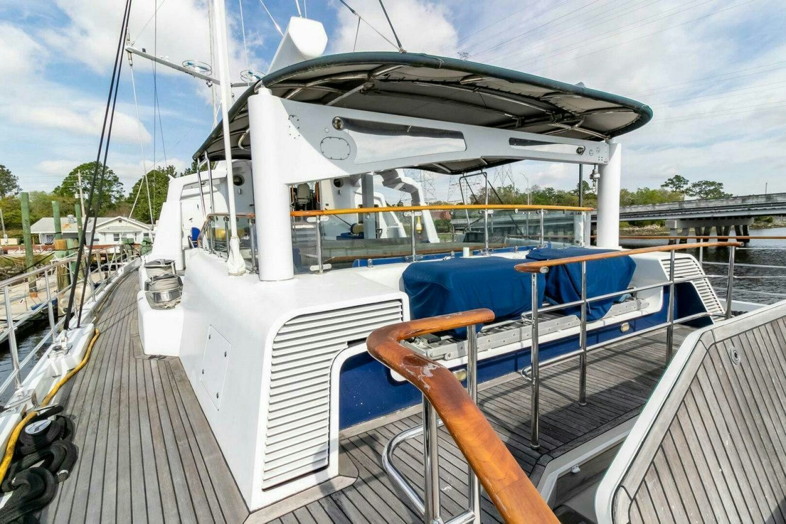 a boat on a deck aboard MITSEAAH Yacht for Sale