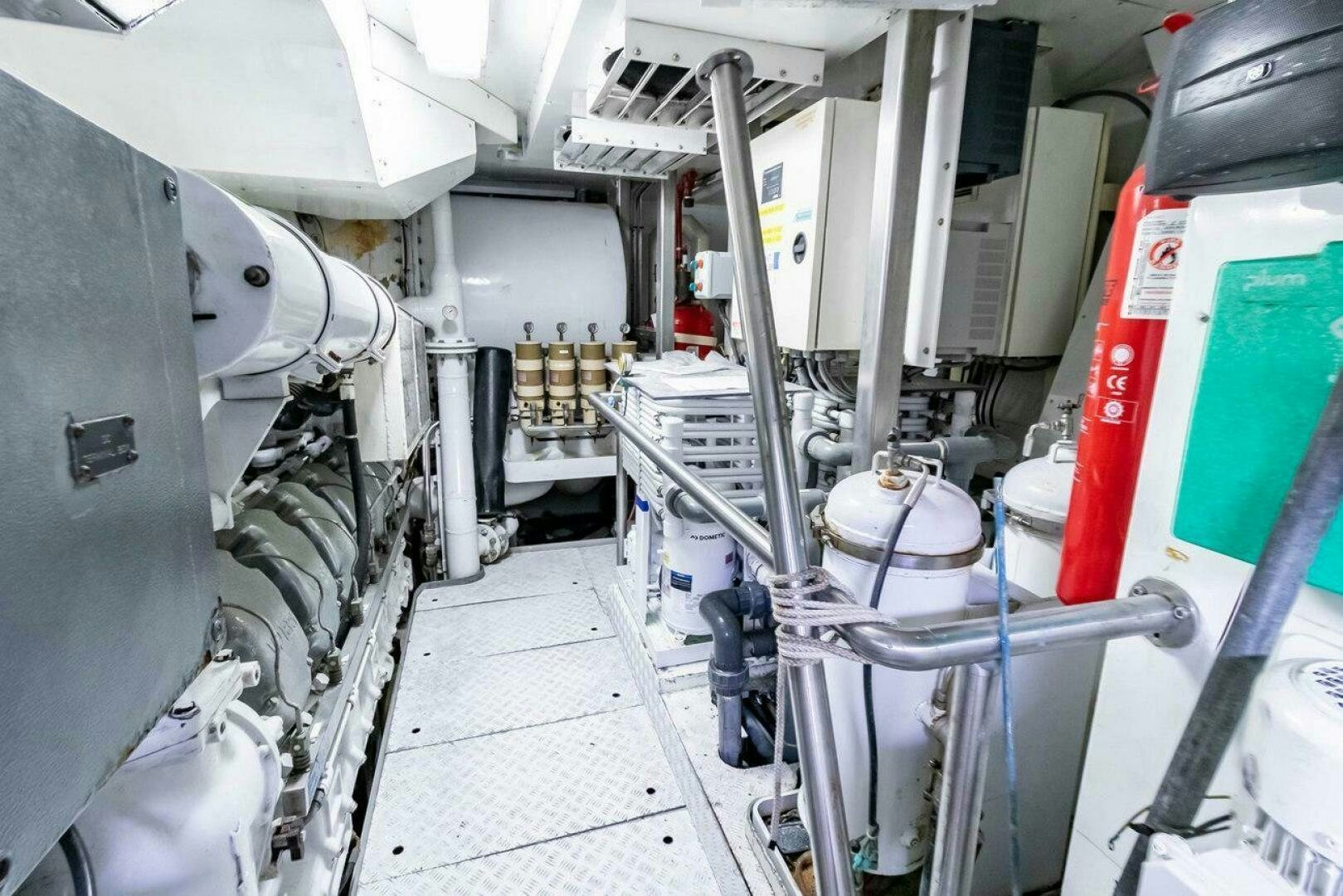 a room with machinery aboard MITSEAAH Yacht for Sale