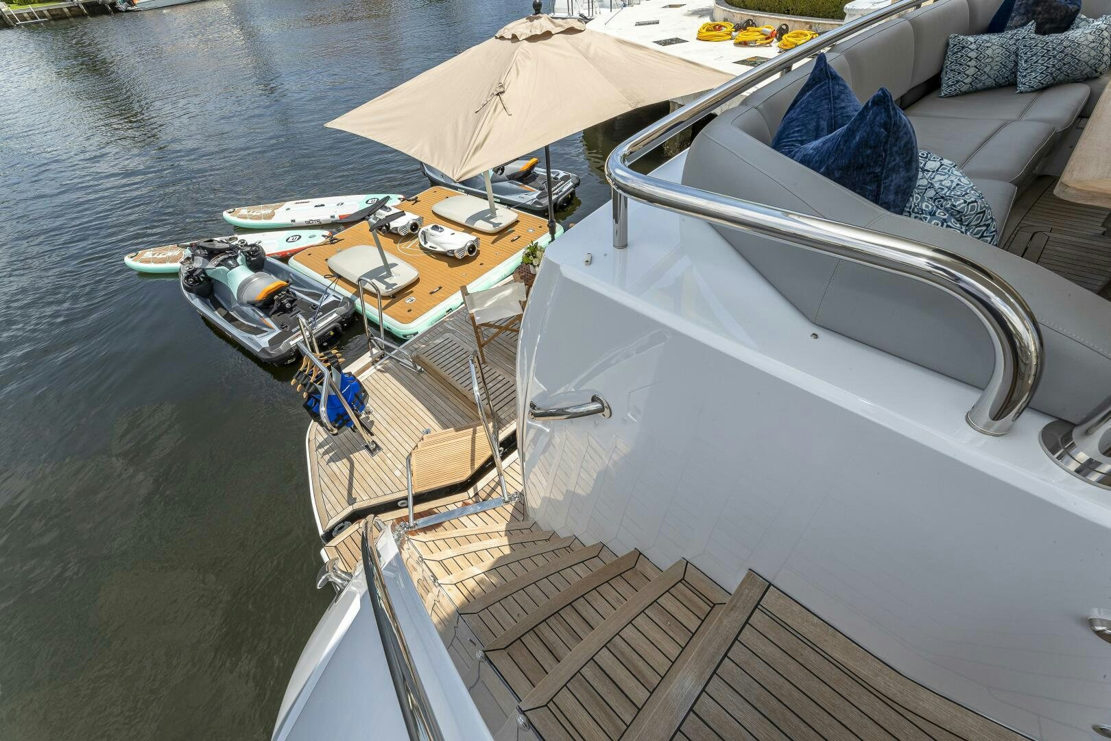 a boat on the water aboard BEACHFRONT II Yacht for Sale