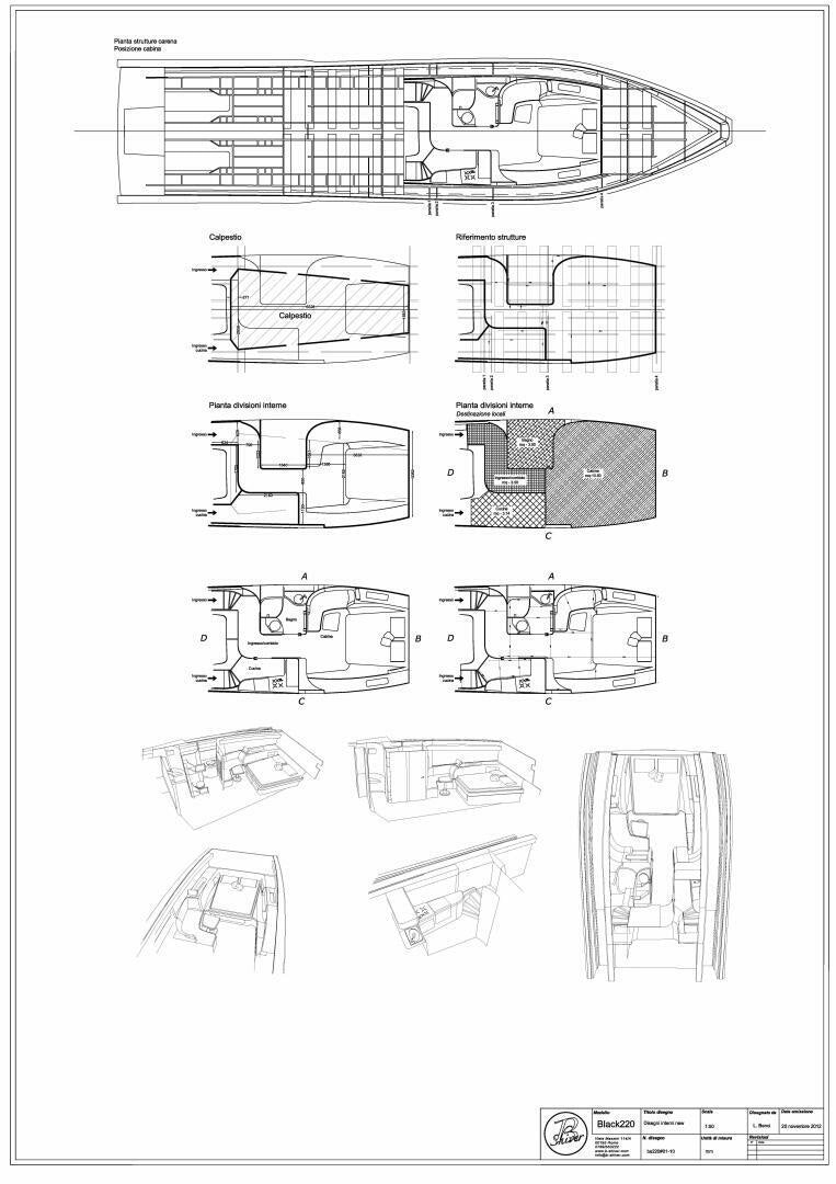 diagram, engineering drawing aboard FOREVER 32 Yacht for Sale