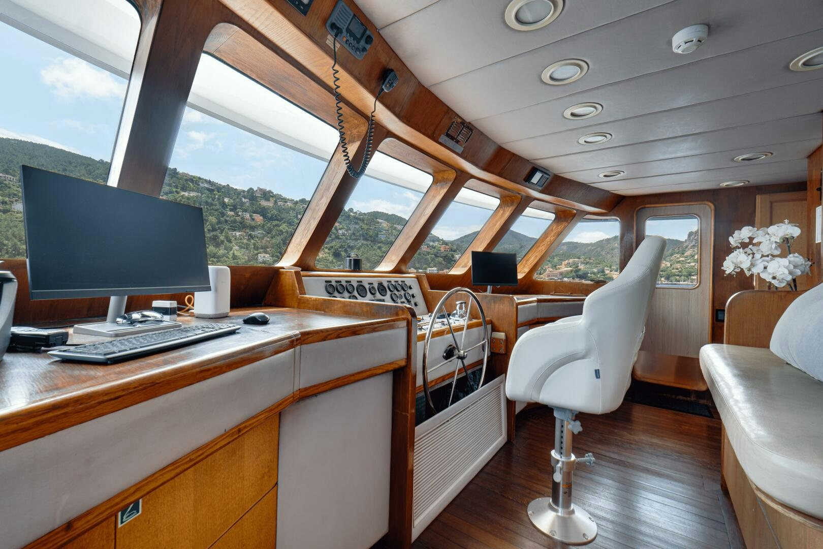inside of a boat aboard EVA Yacht for Sale
