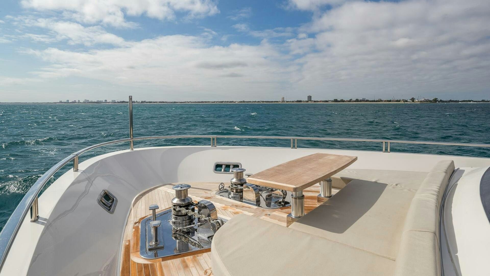 a boat on the water aboard WOMBAT Yacht for Sale