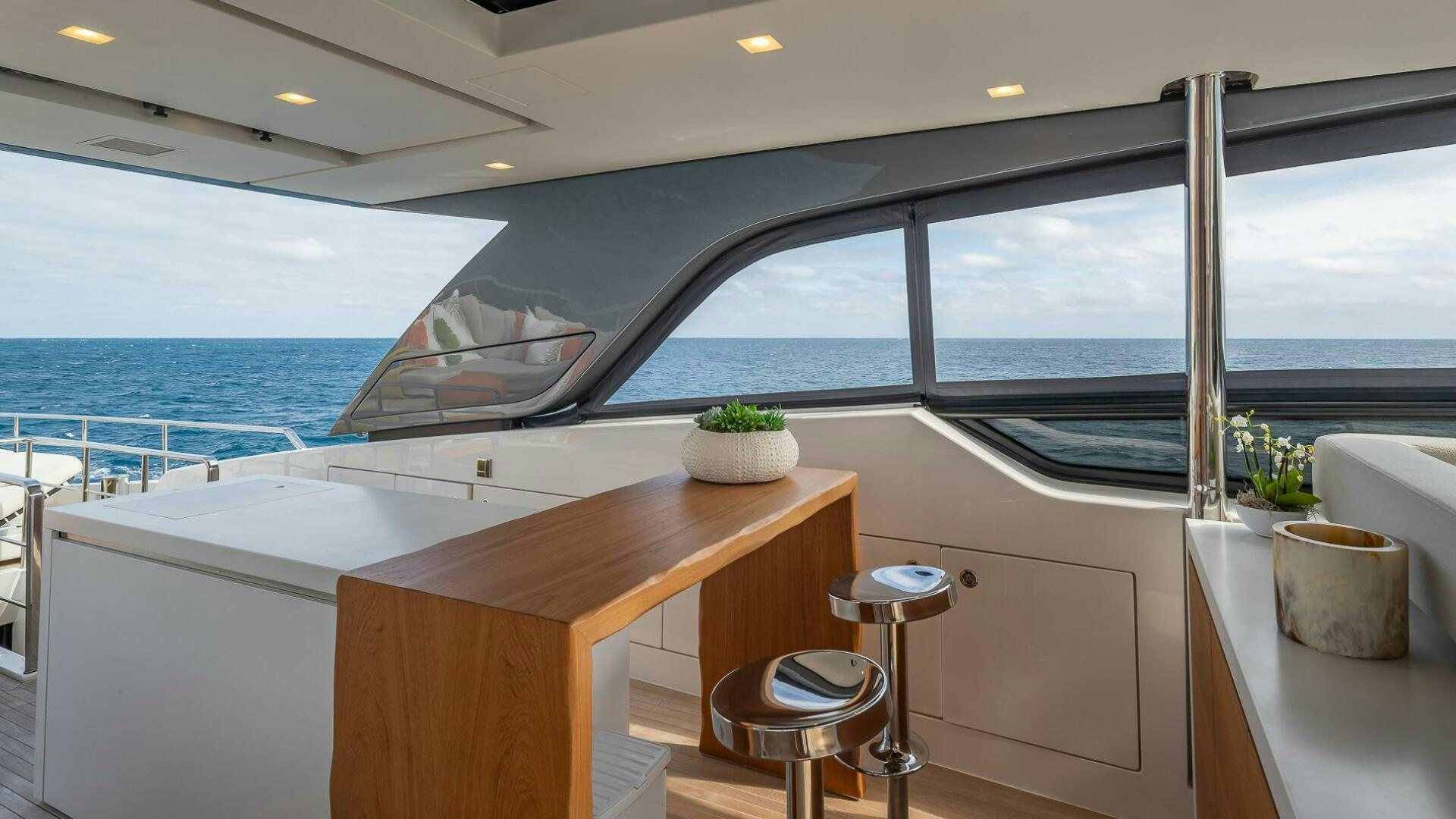 a boat on a boat aboard WOMBAT Yacht for Sale