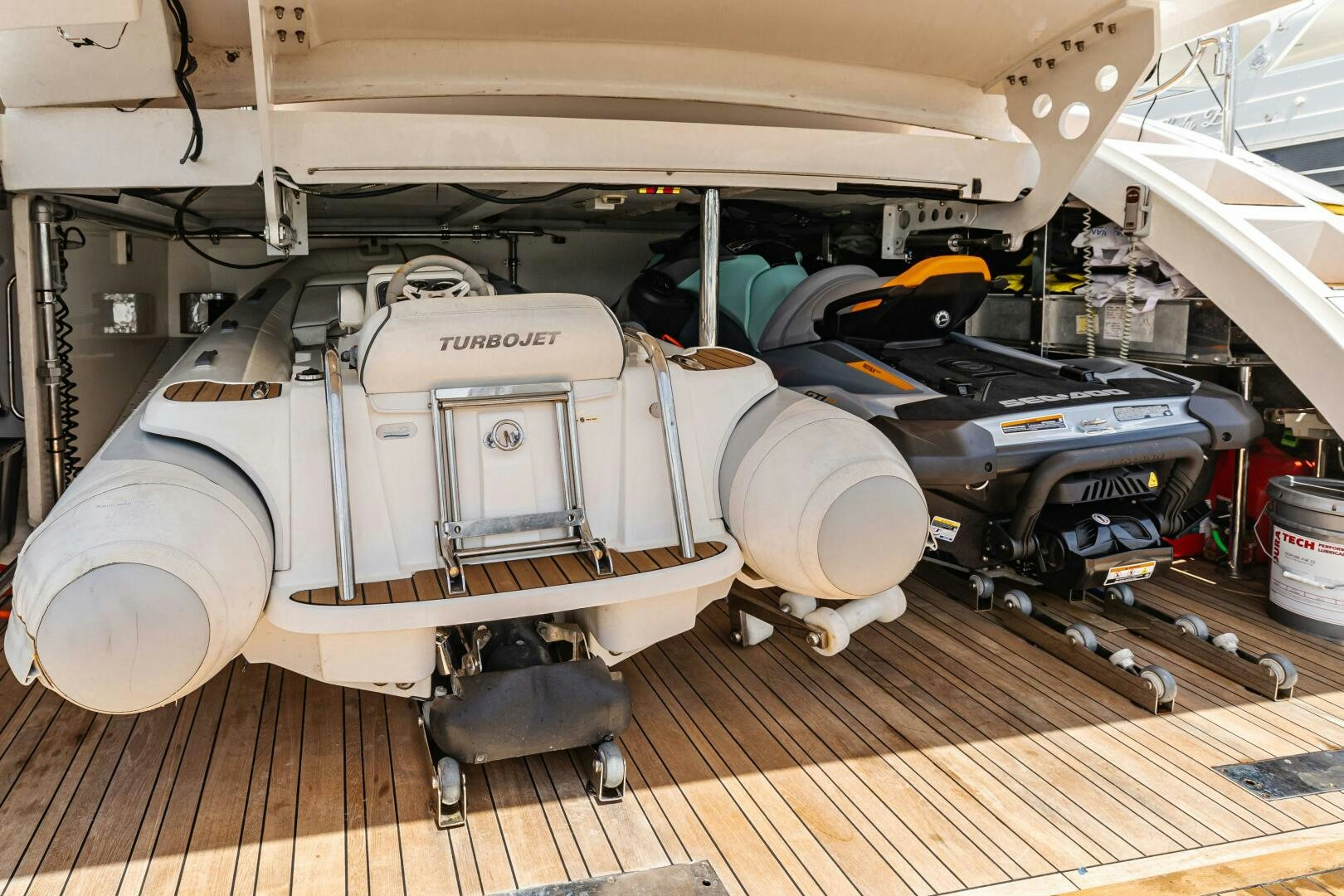 a machine in a factory aboard VELOCE II Yacht for Sale