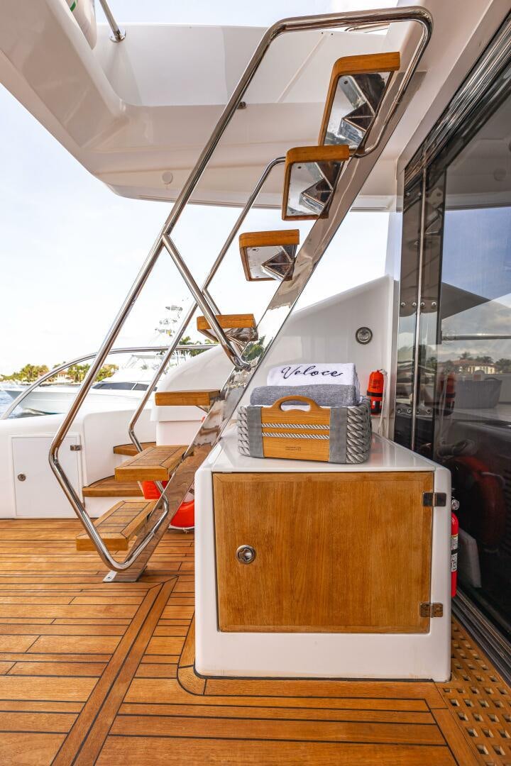 a large white machine with a box on the back aboard VELOCE II Yacht for Sale