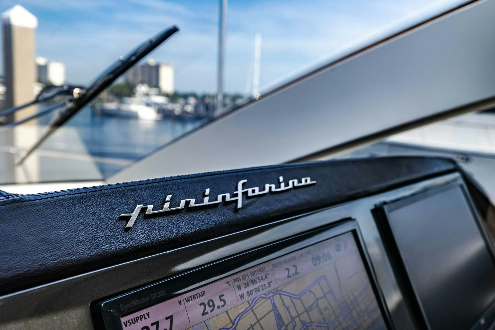 graphical user interface aboard VELOCE II Yacht for Sale