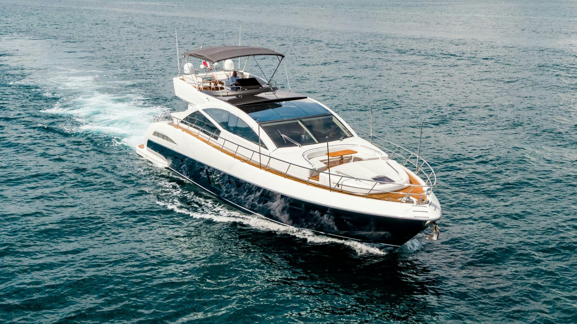 a boat in the water aboard VELOCE II Yacht for Sale