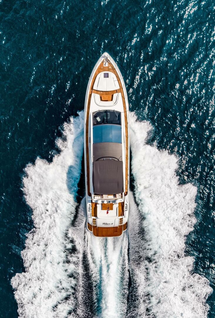 a rocket on a snowy road aboard VELOCE II Yacht for Sale