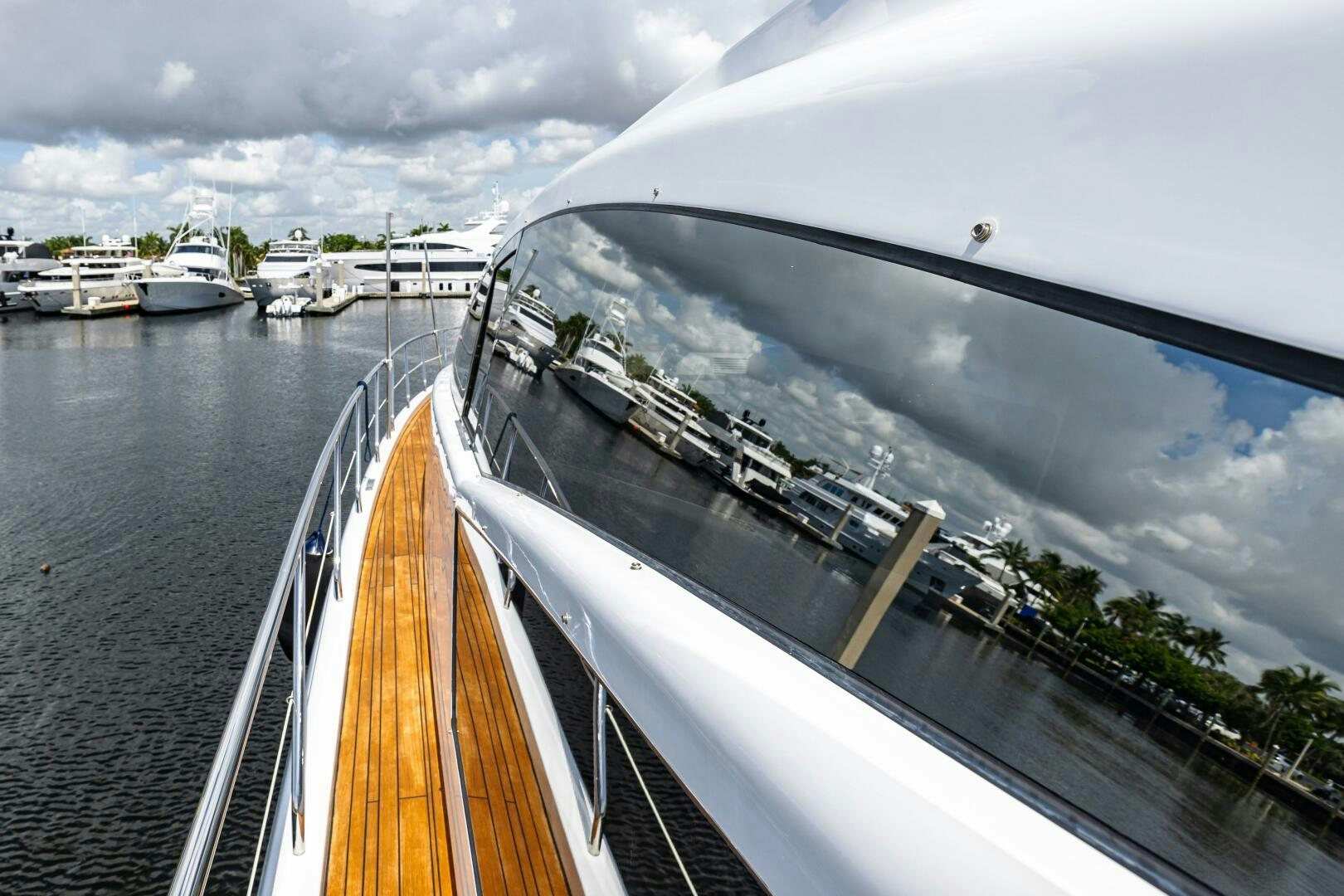 a large ship in the water aboard VELOCE II Yacht for Sale