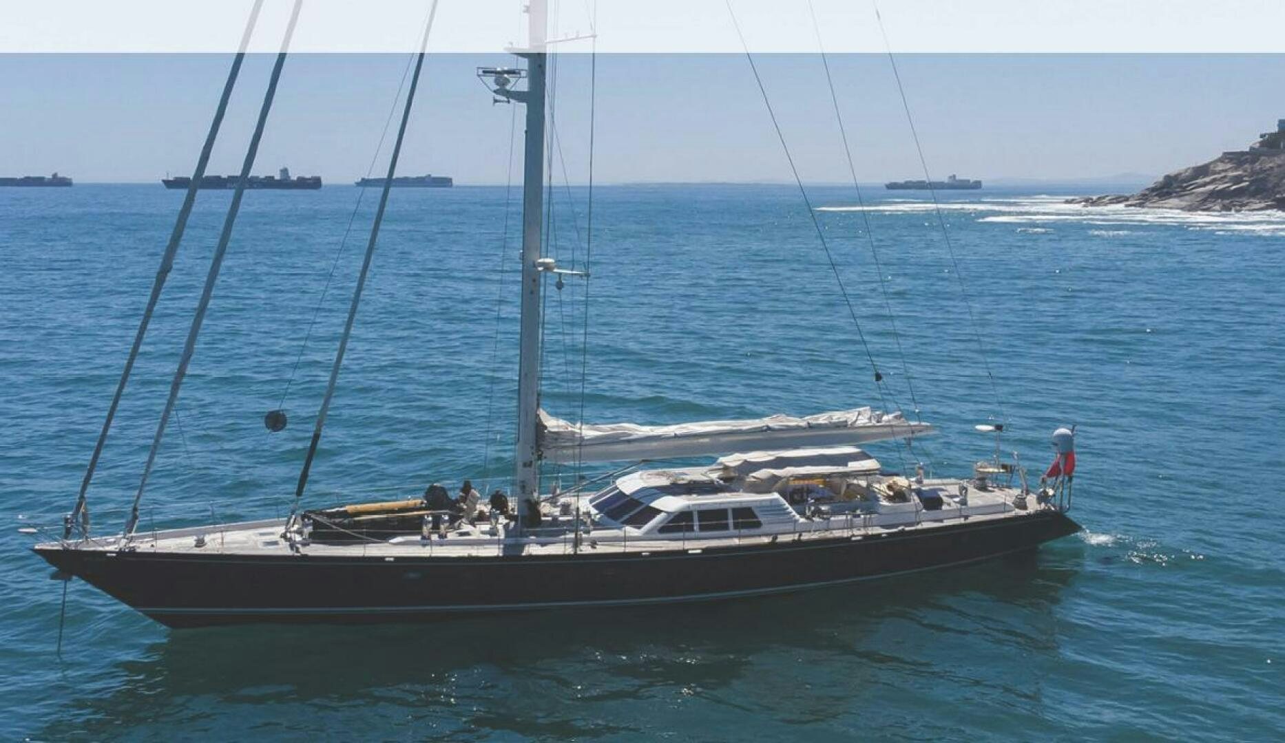 a boat with people on it aboard BILLY BUDD Yacht for Sale