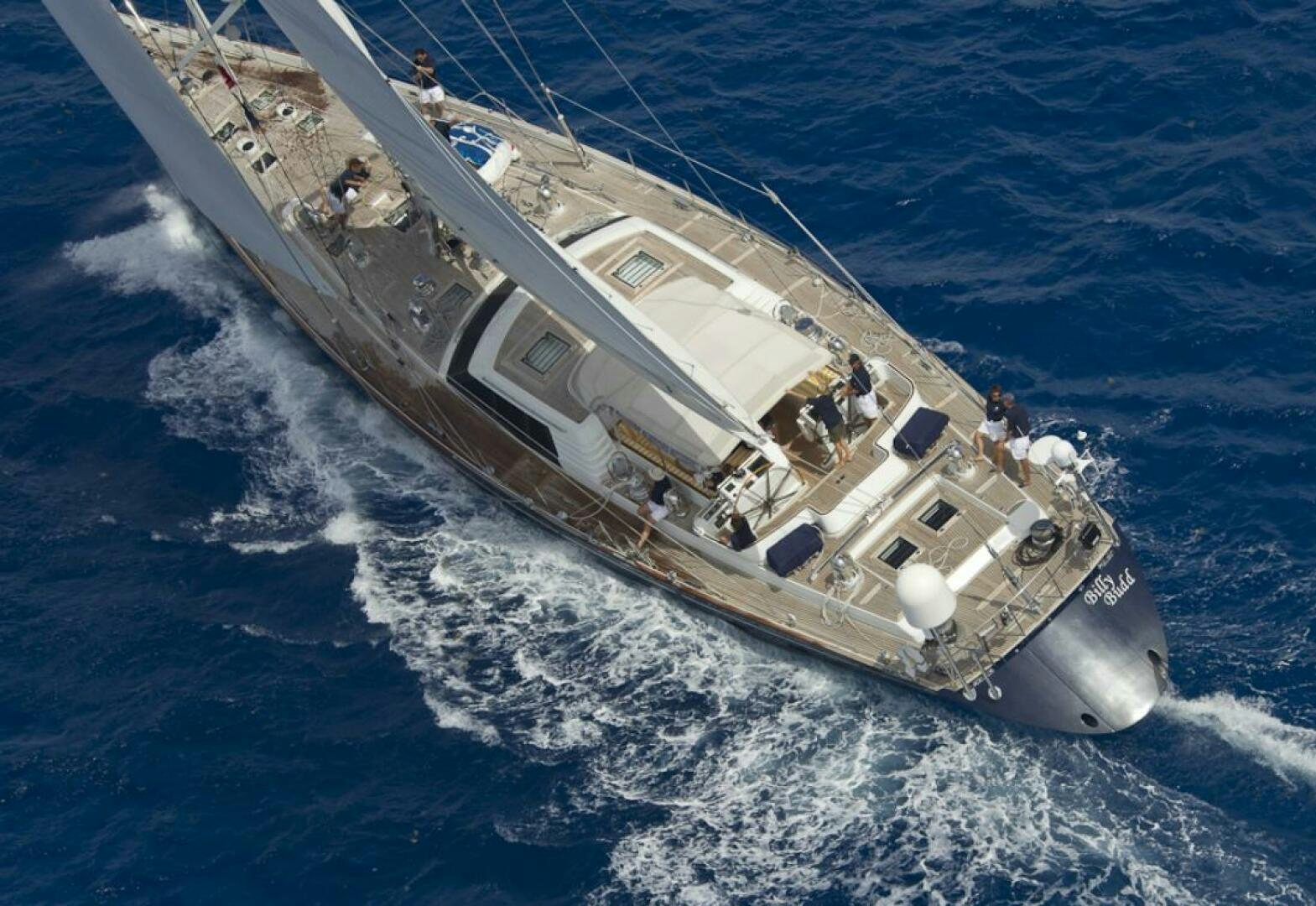 a space shuttle on a surface aboard BILLY BUDD Yacht for Sale