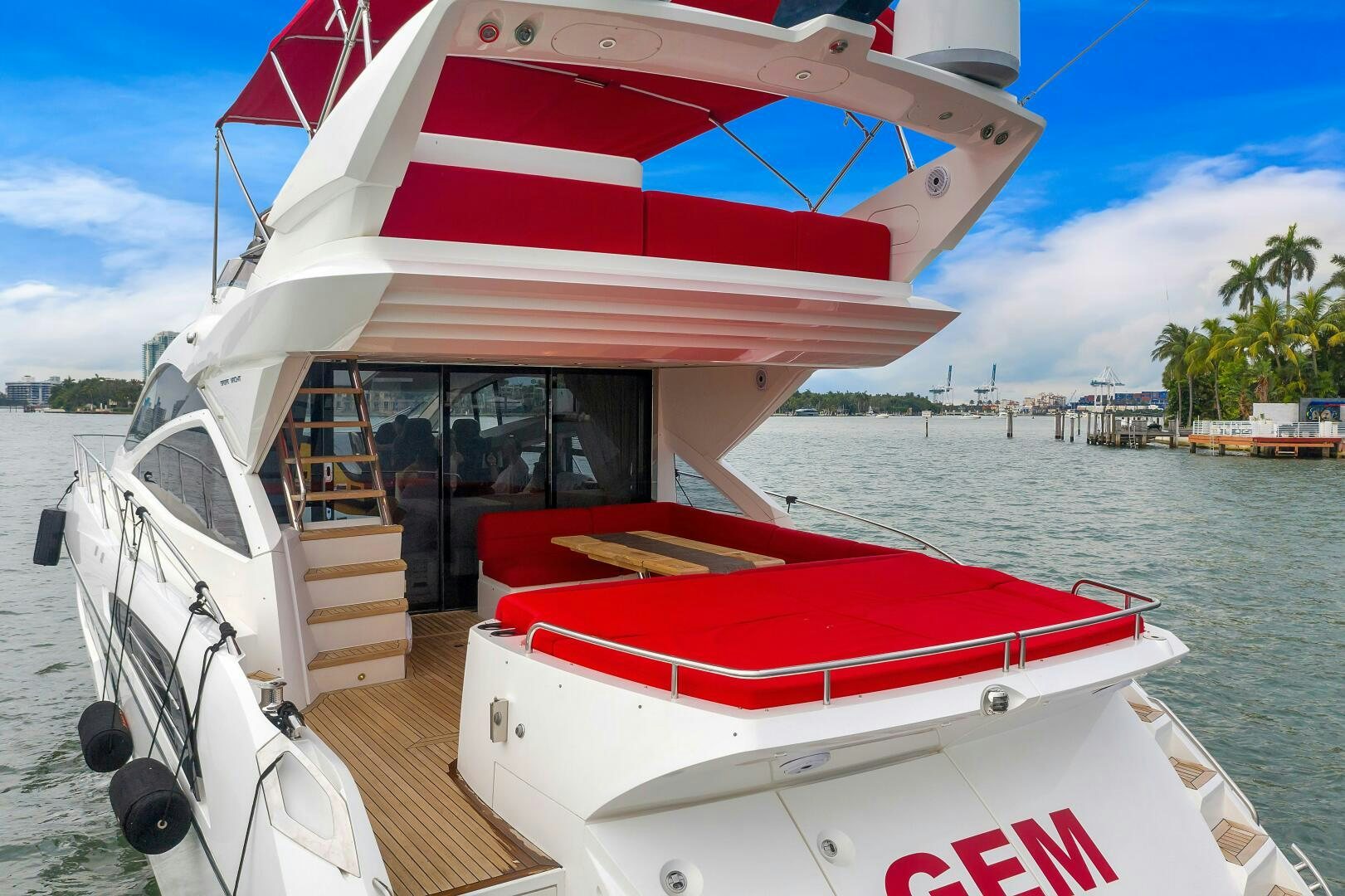 a boat on the water aboard GEM Yacht for Sale