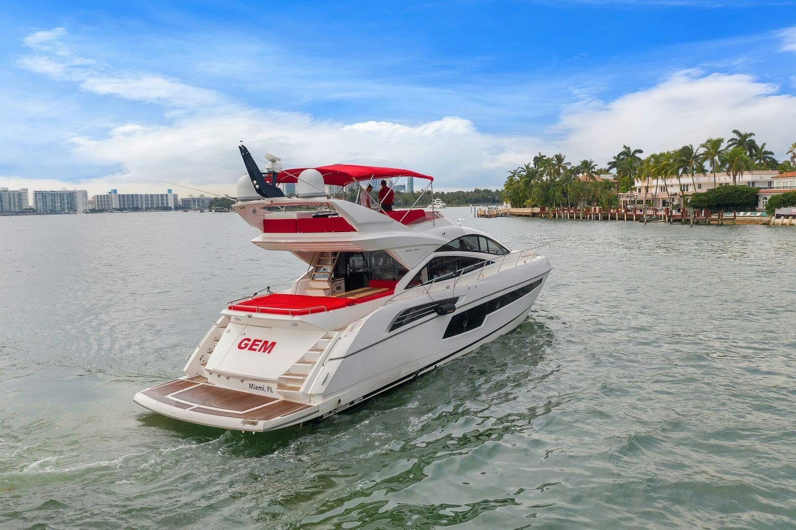 a boat in the water aboard GEM Yacht for Sale