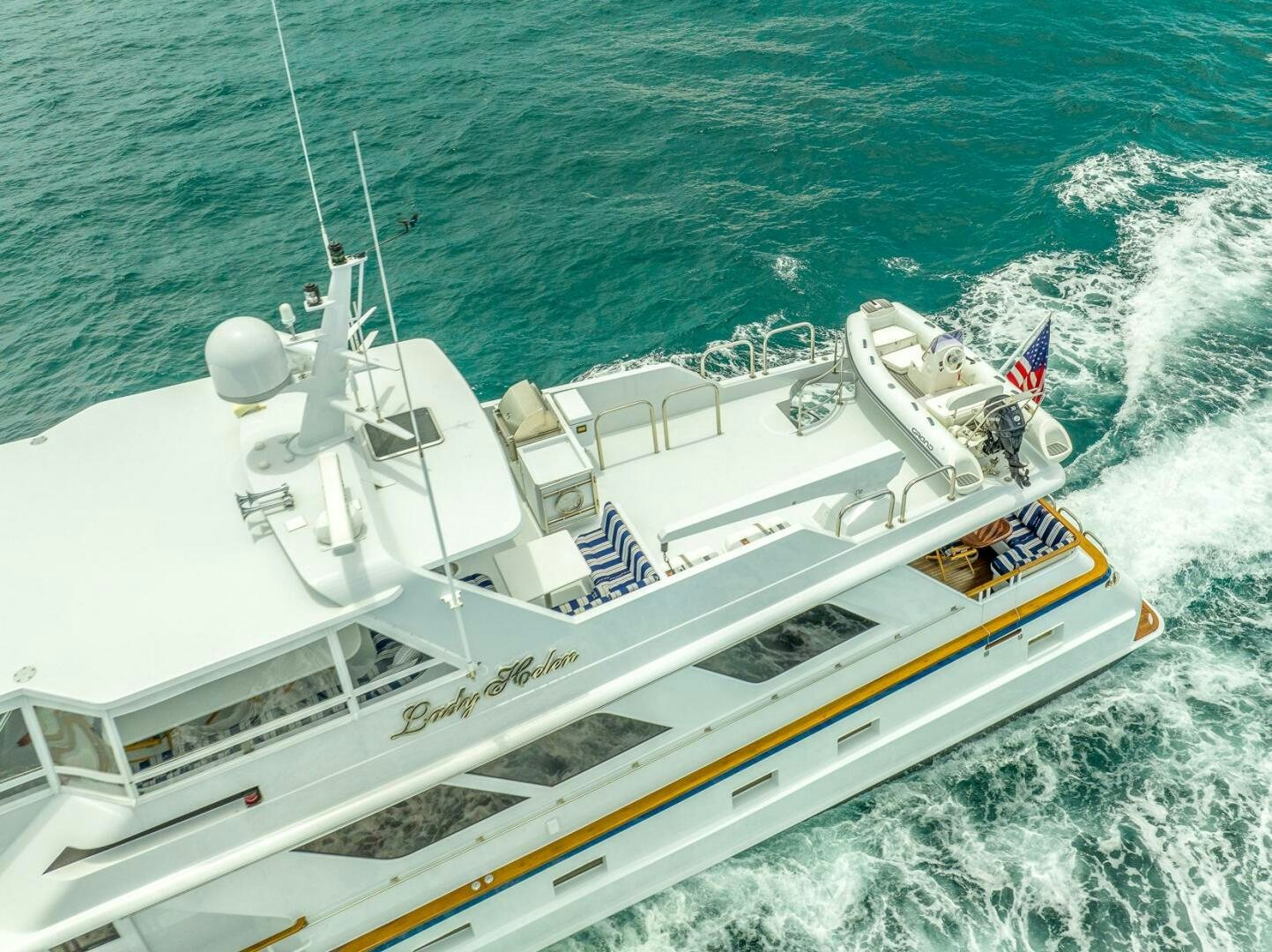 a boat on the water aboard MY WAY Yacht for Sale