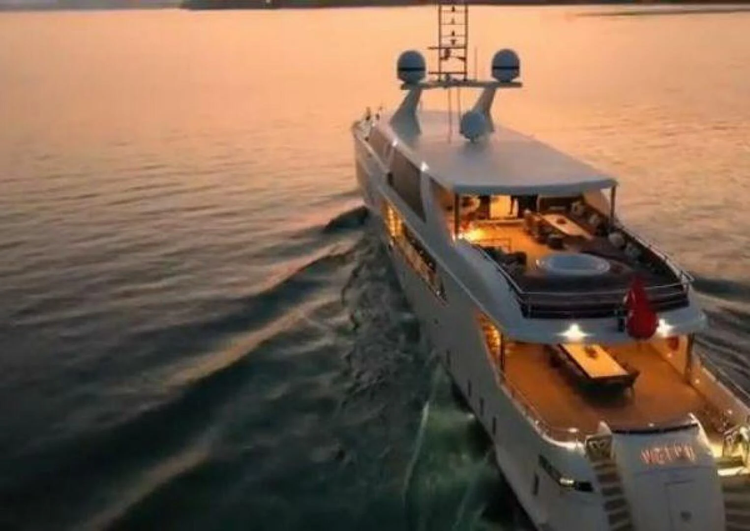 a boat in the water aboard VETRO Yacht for Sale