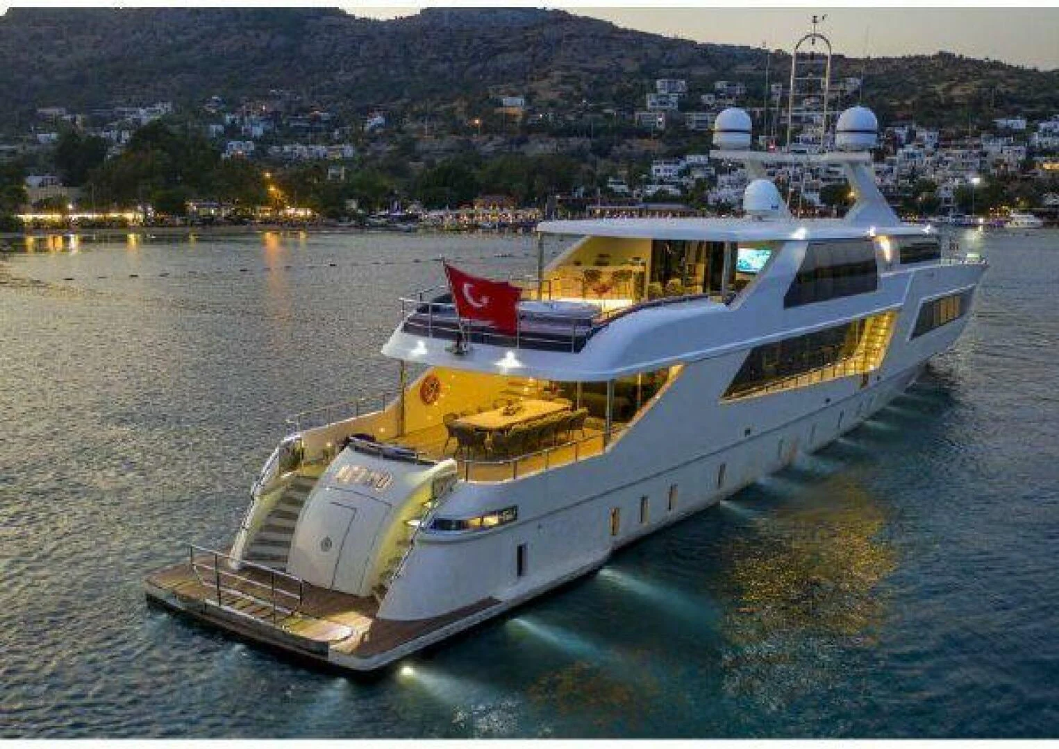 a boat on the water aboard VETRO Yacht for Sale