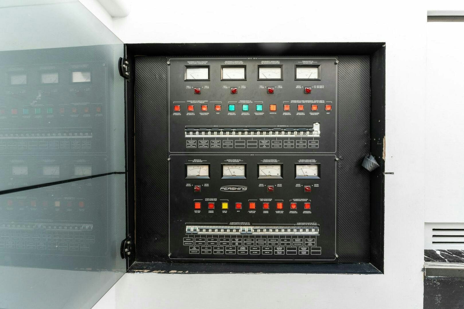 a computer with a screen aboard HAWK Yacht for Sale