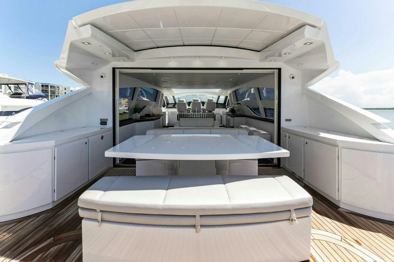 a boat with a large tub aboard HAWK Yacht for Sale