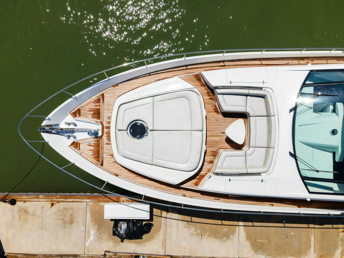 a white rectangular object with a round hole in the middle aboard HAWK Yacht for Sale