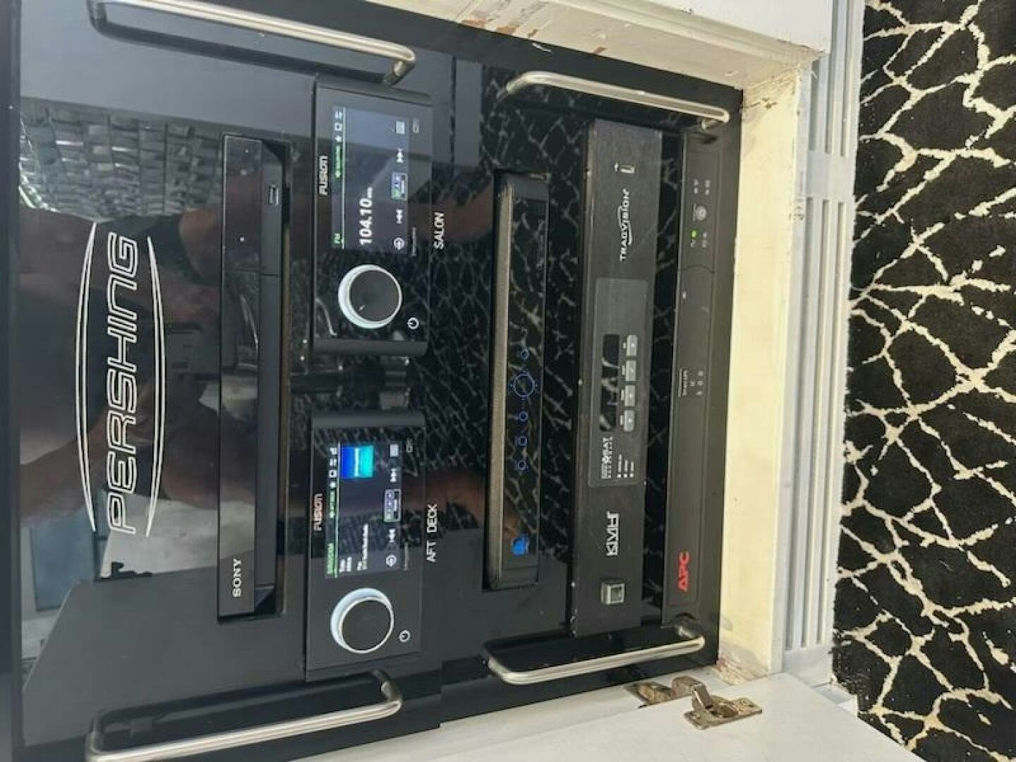 a machine on the wall aboard HAWK Yacht for Sale