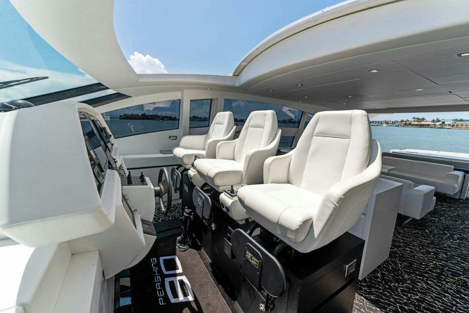 the inside of a plane aboard HAWK Yacht for Sale