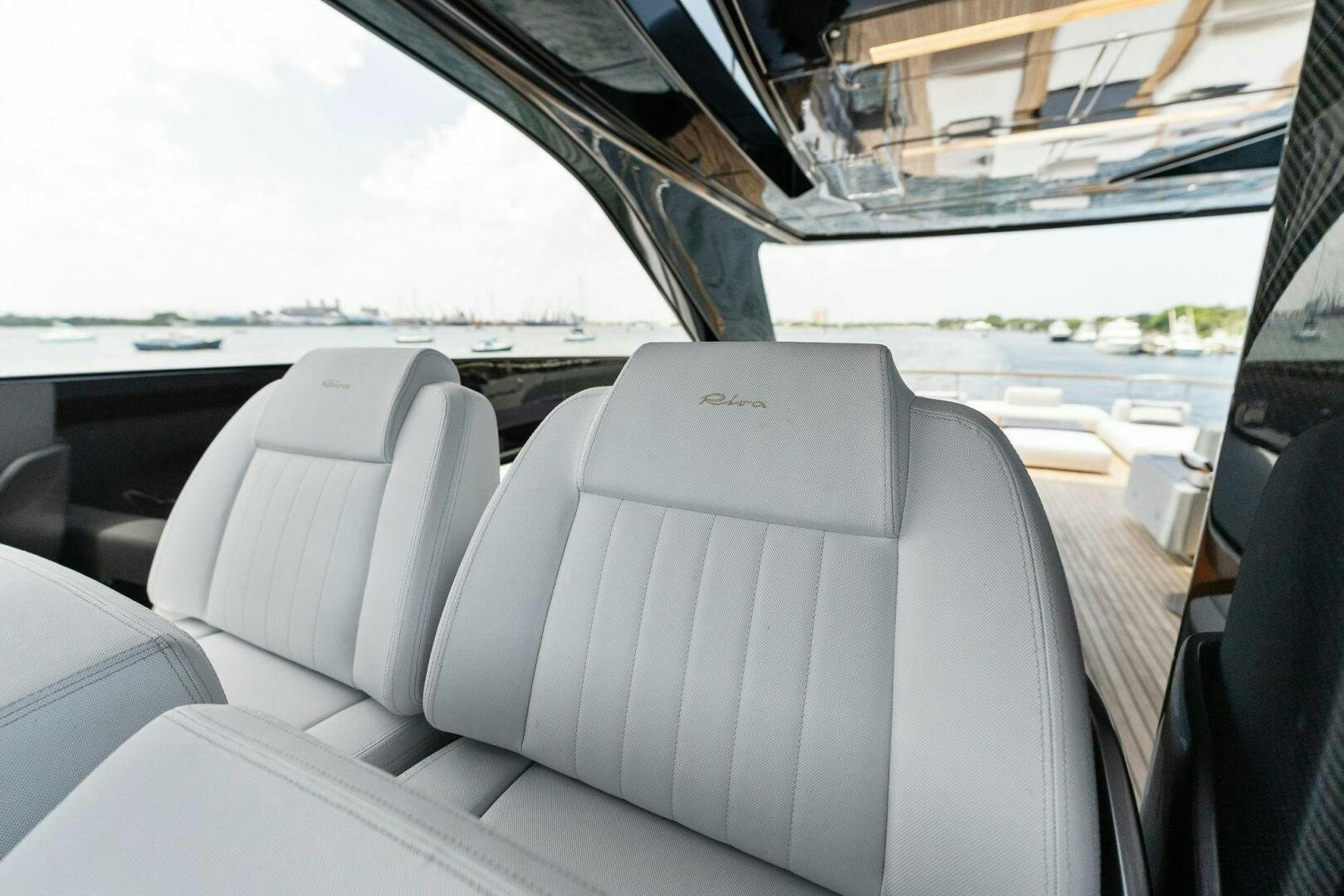 the inside of a car aboard CHOP CHOP Yacht for Sale