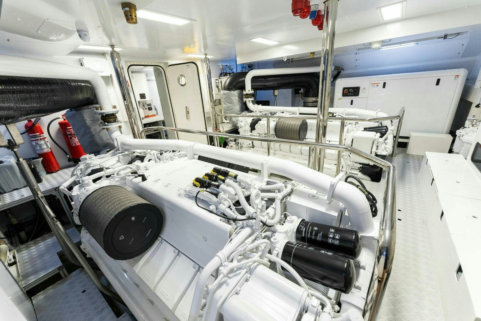 a machine in a factory aboard CHOP CHOP Yacht for Sale