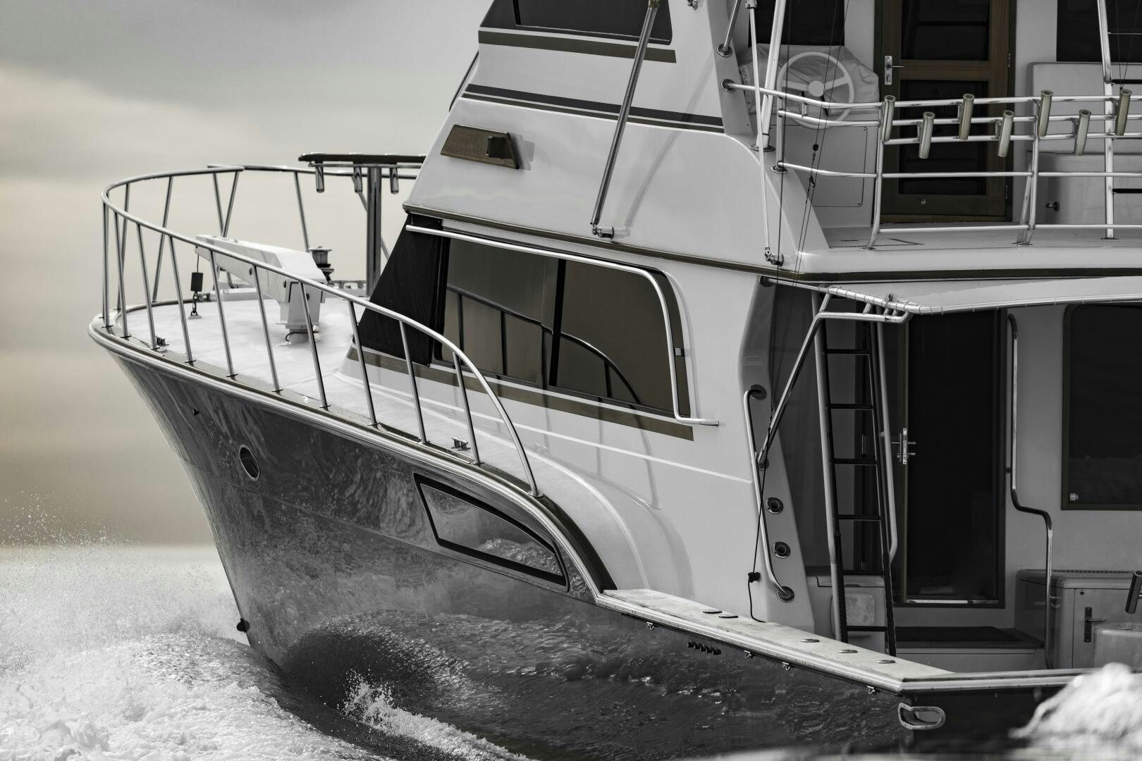 a boat on the snow aboard GOOD KARMA Yacht for Sale