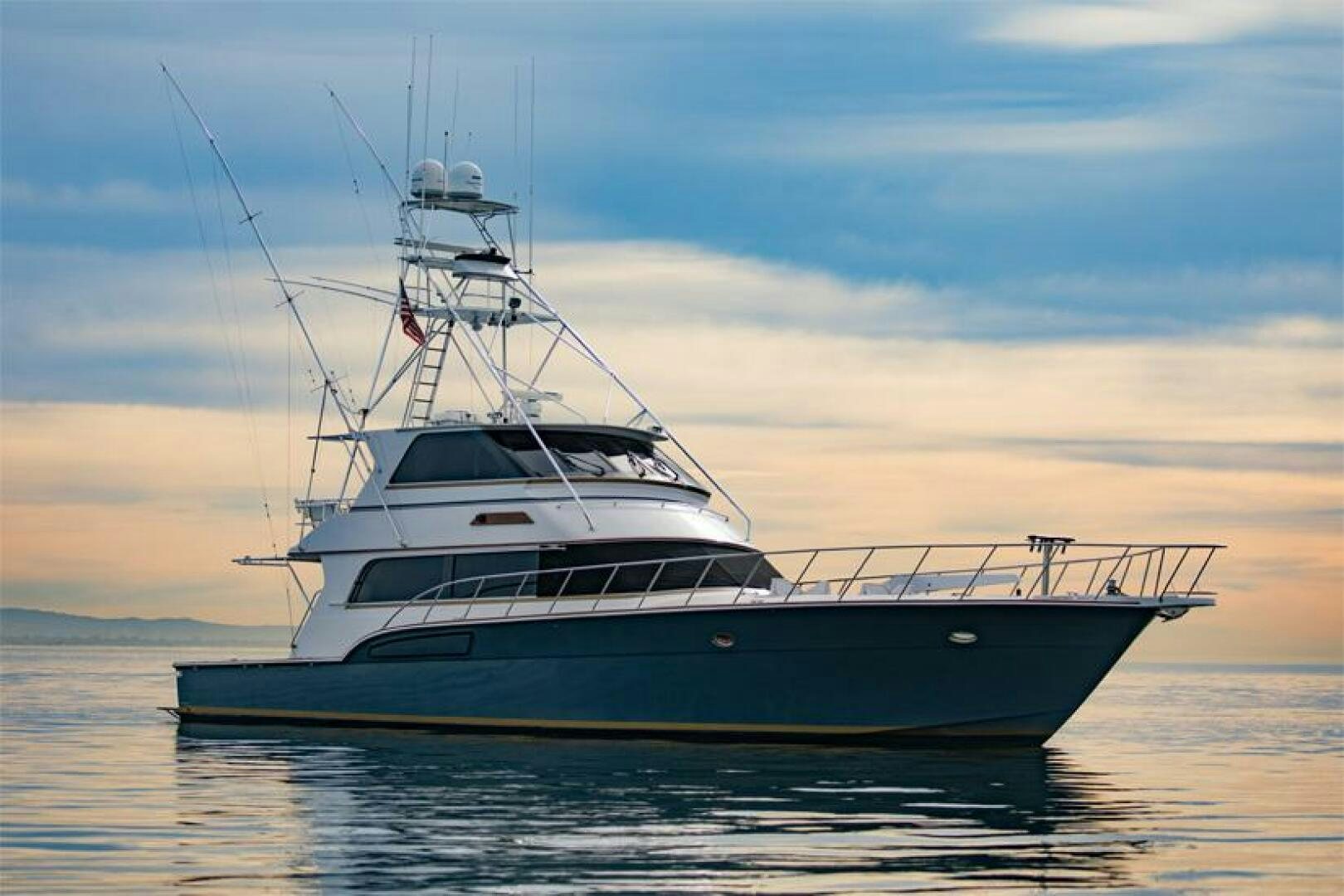 a boat in the water aboard GOOD KARMA Yacht for Sale