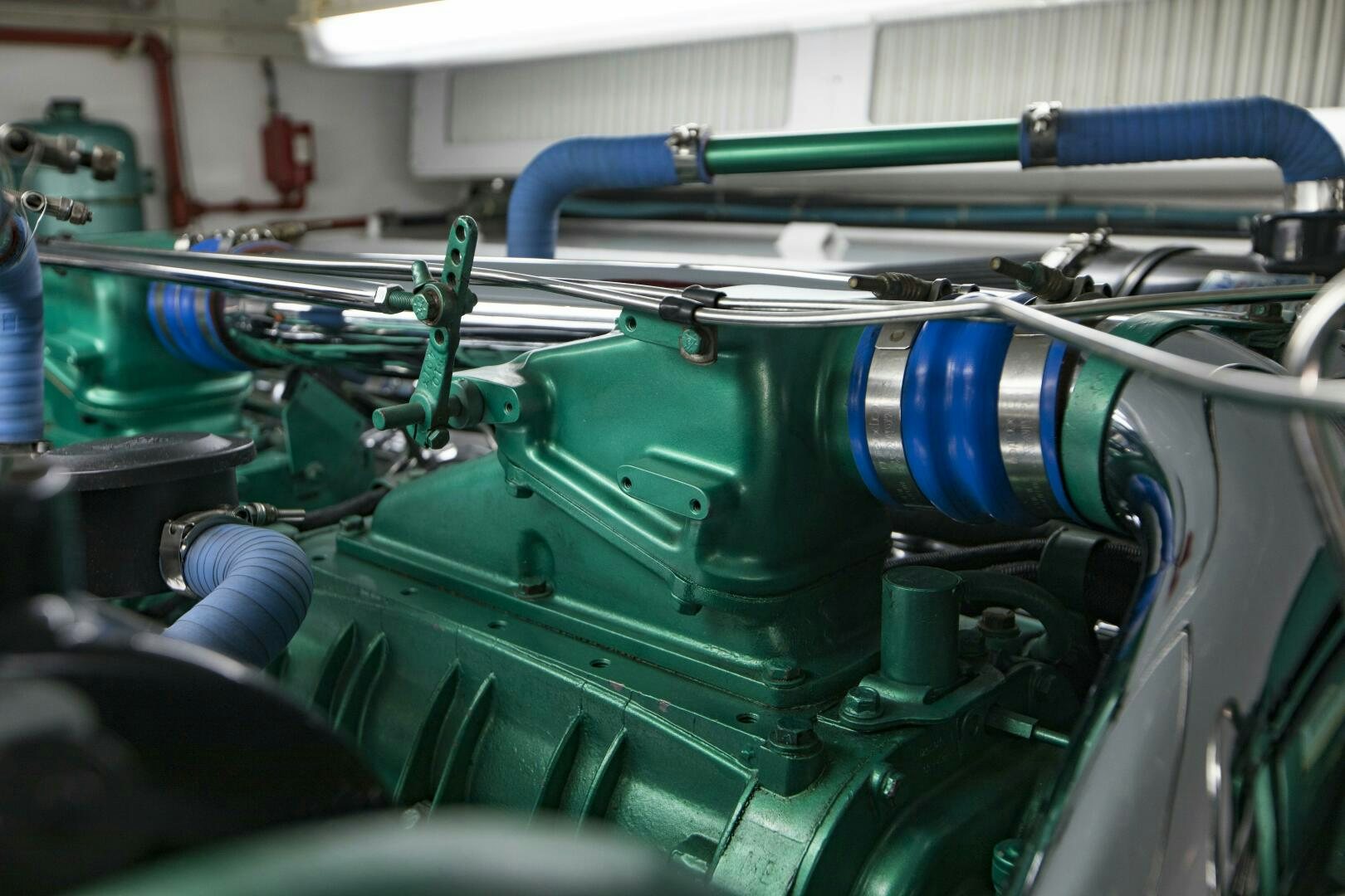 a close-up of a machine aboard GOOD KARMA Yacht for Sale