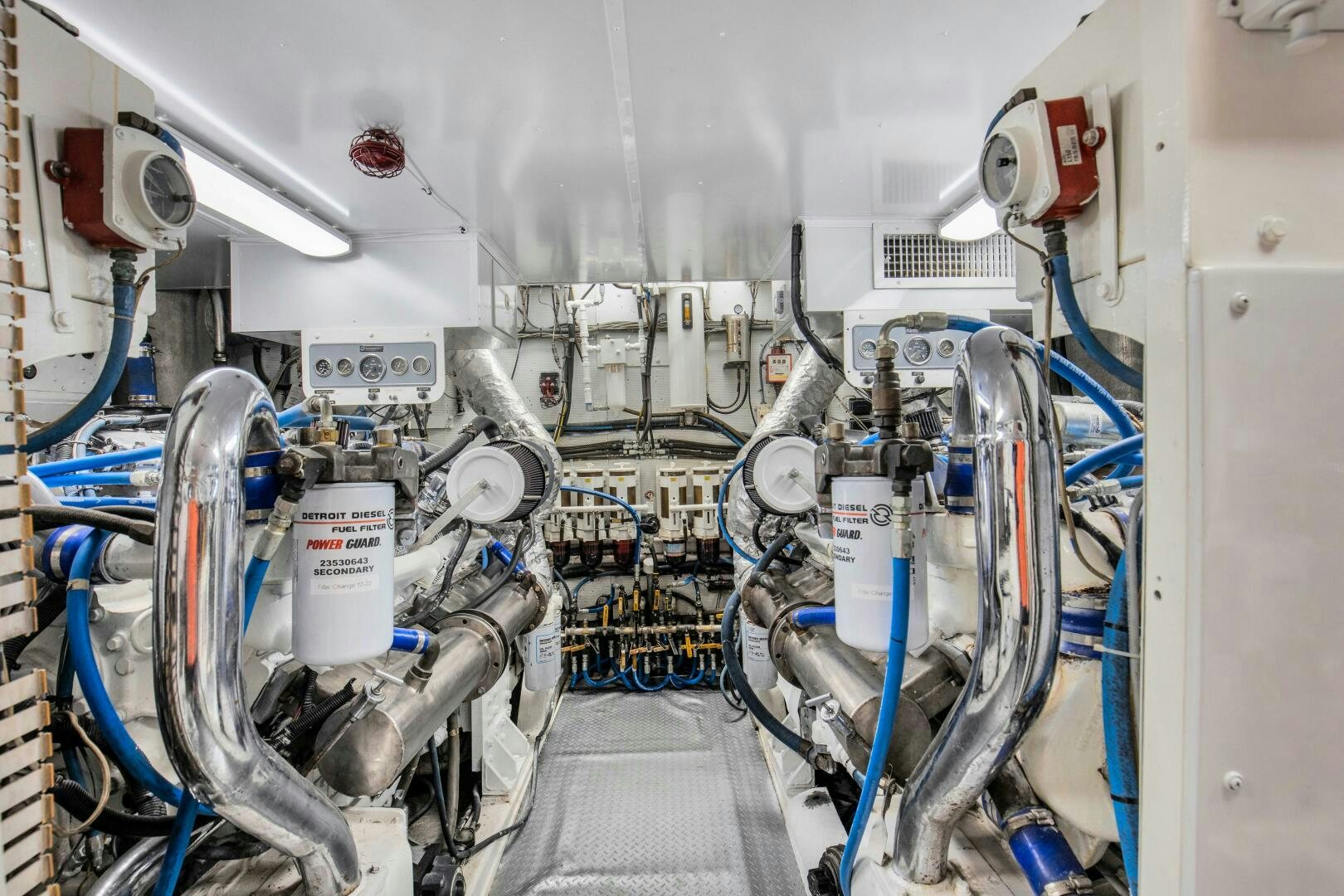 a room with several machines aboard LADY P Yacht for Sale