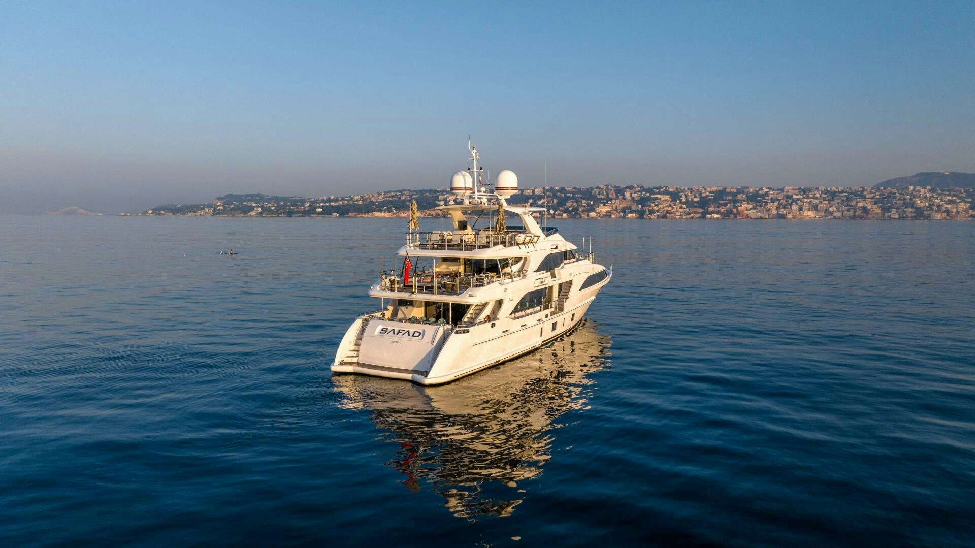 a boat in the water aboard SAFAD Yacht for Sale