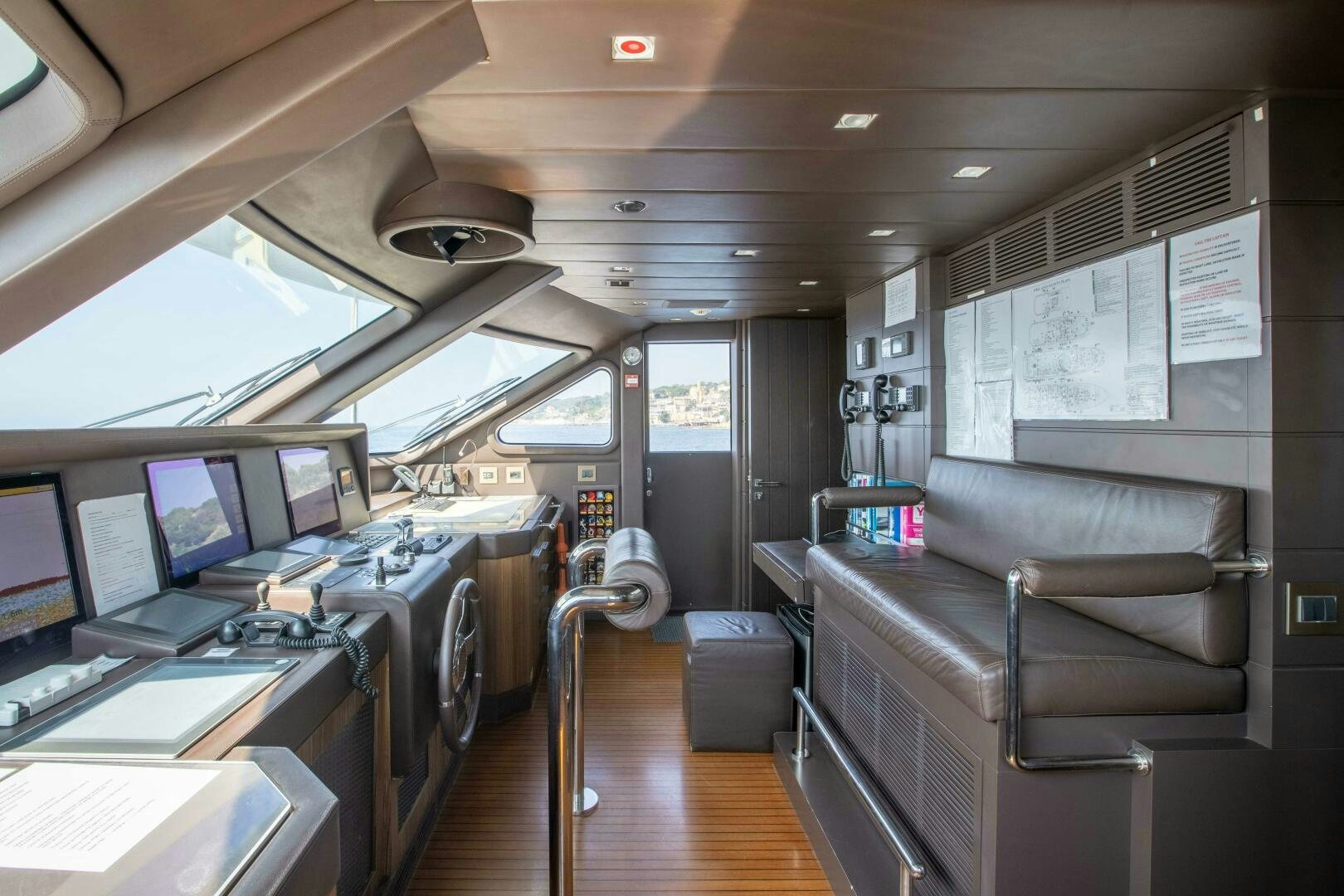 inside of a car aboard SAFAD Yacht for Sale