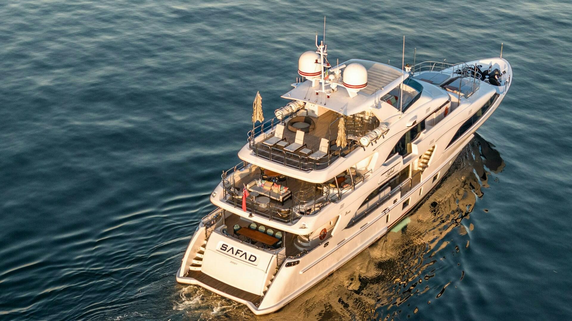 a ship in the water aboard SAFAD Yacht for Sale