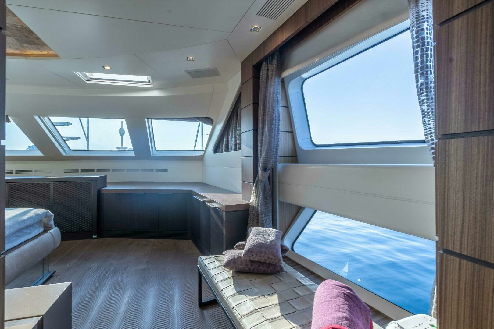 inside of a vehicle aboard SAFAD Yacht for Sale