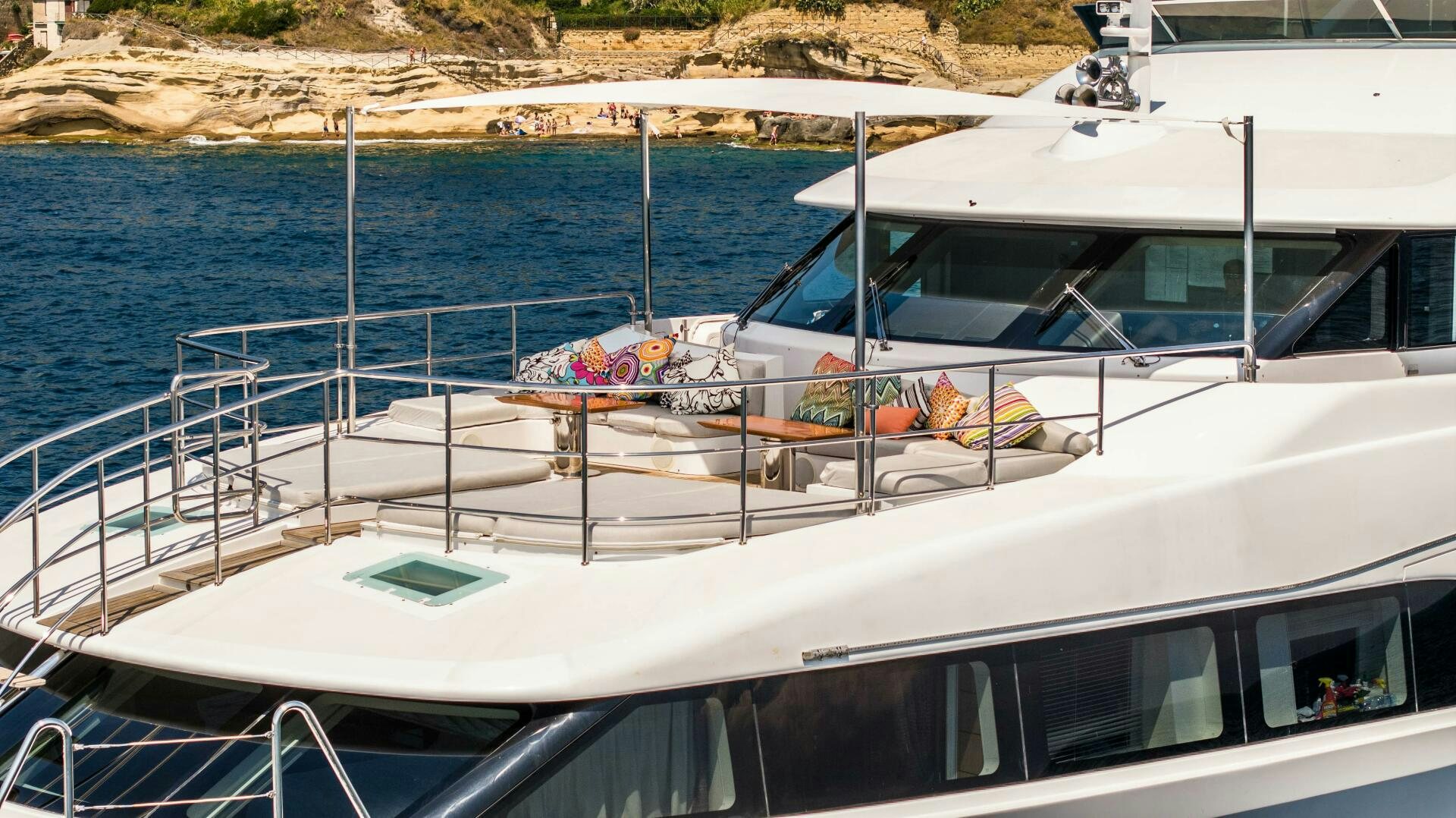 a boat on the water aboard SAFAD Yacht for Sale